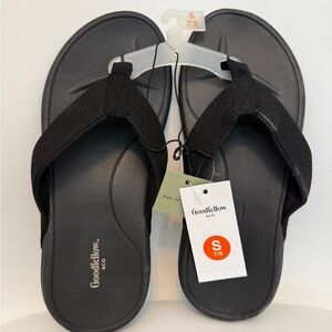 🌀Goodfellow & Co Classic Black Sandals NWT
